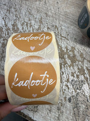 Stickers op rol - 500 stuks - kadootje