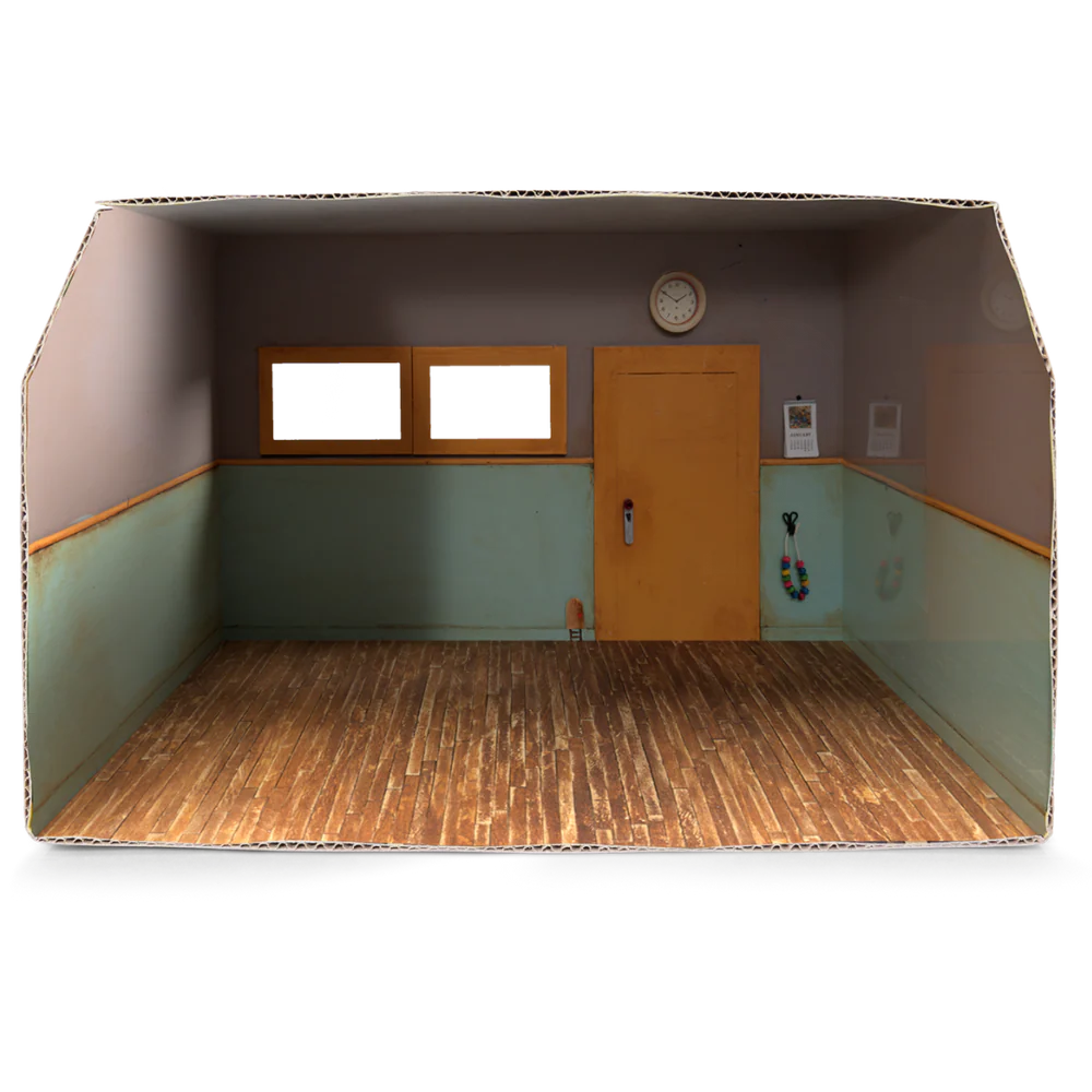 Het Muizenhuis - Kartonnen miniatuur klaslokaal