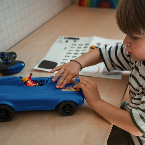 Kidywolf - KidyCar auto met afstandsbediening blauw