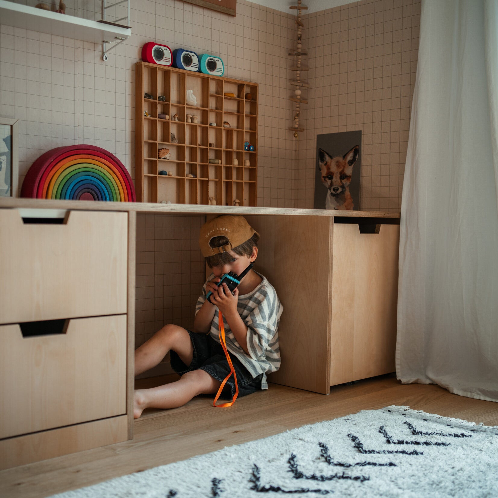 Kidywolf - Kidytalk walkie talkie - Blauw en Rood