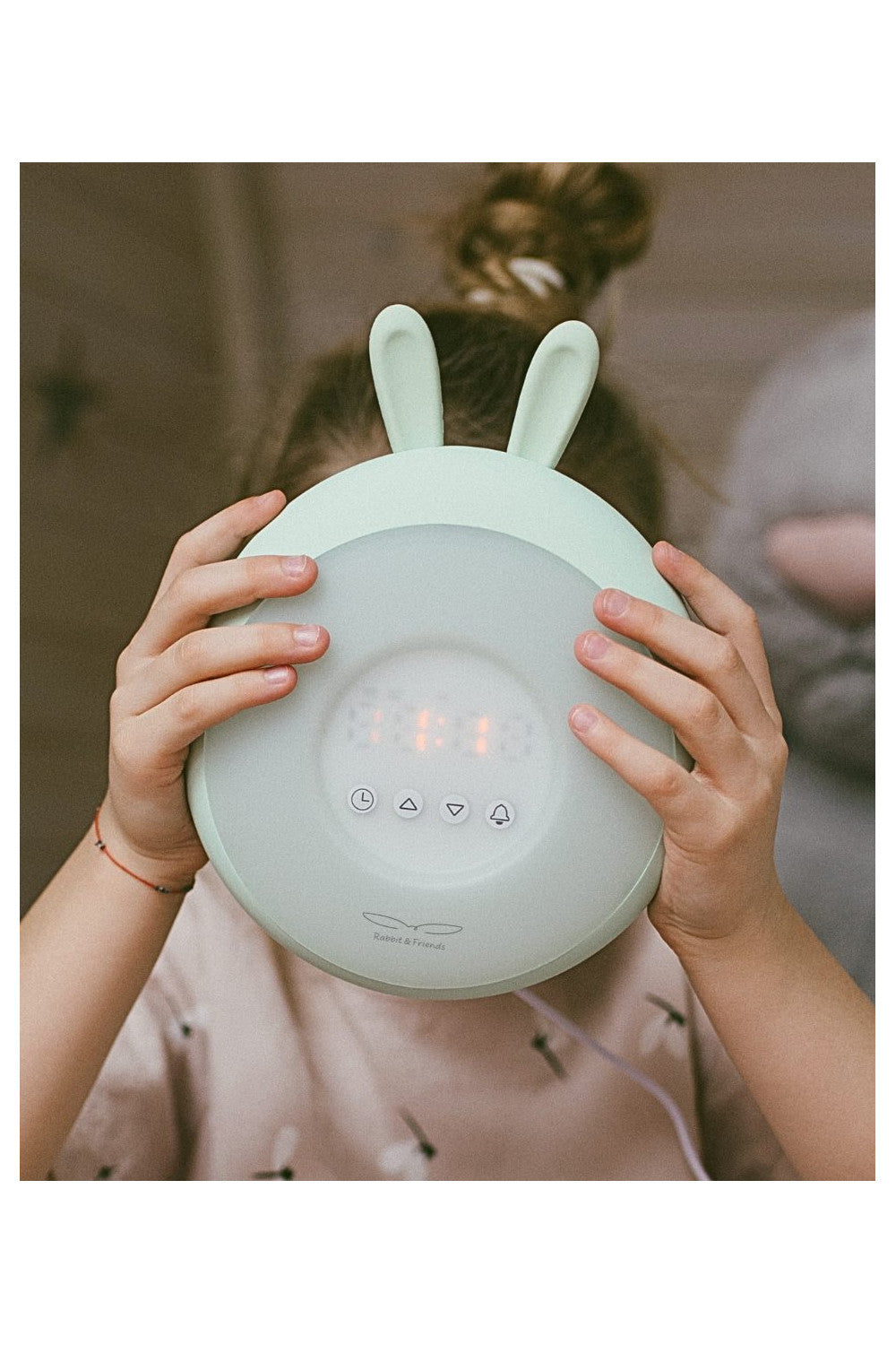 Rabbit & Friends - Wekker met wake-uplamp konijn groen