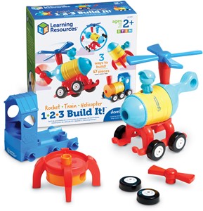 Learning Resources - 1-2-3 Bouw Het!™ Raket-Trein-Helikopter