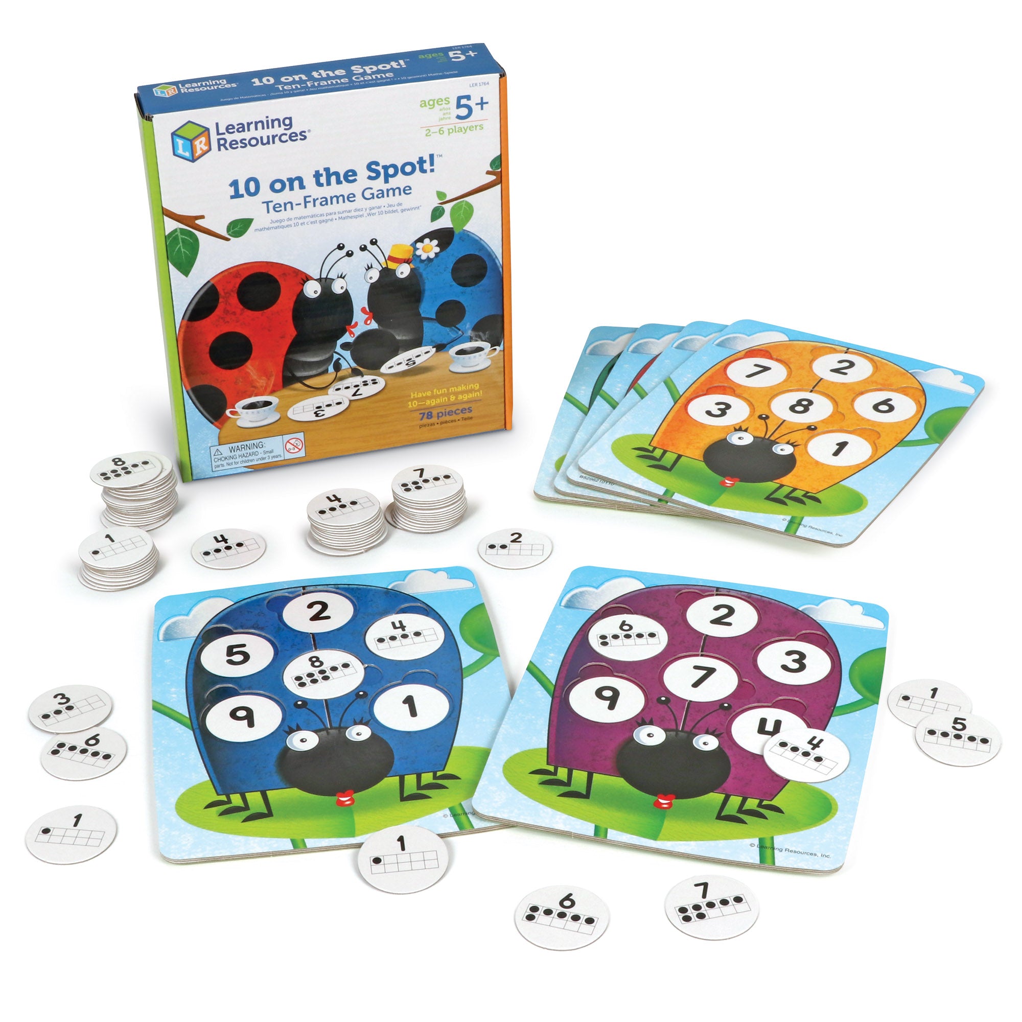 Learning Resources - 10 Op de Plek! Tienraam Spel