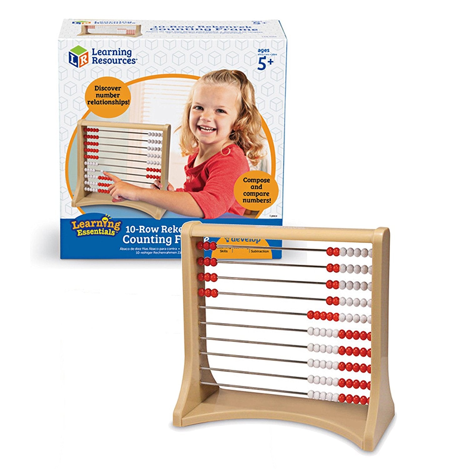 Learning Resources - Rekenrek Telraam 10 Rijen