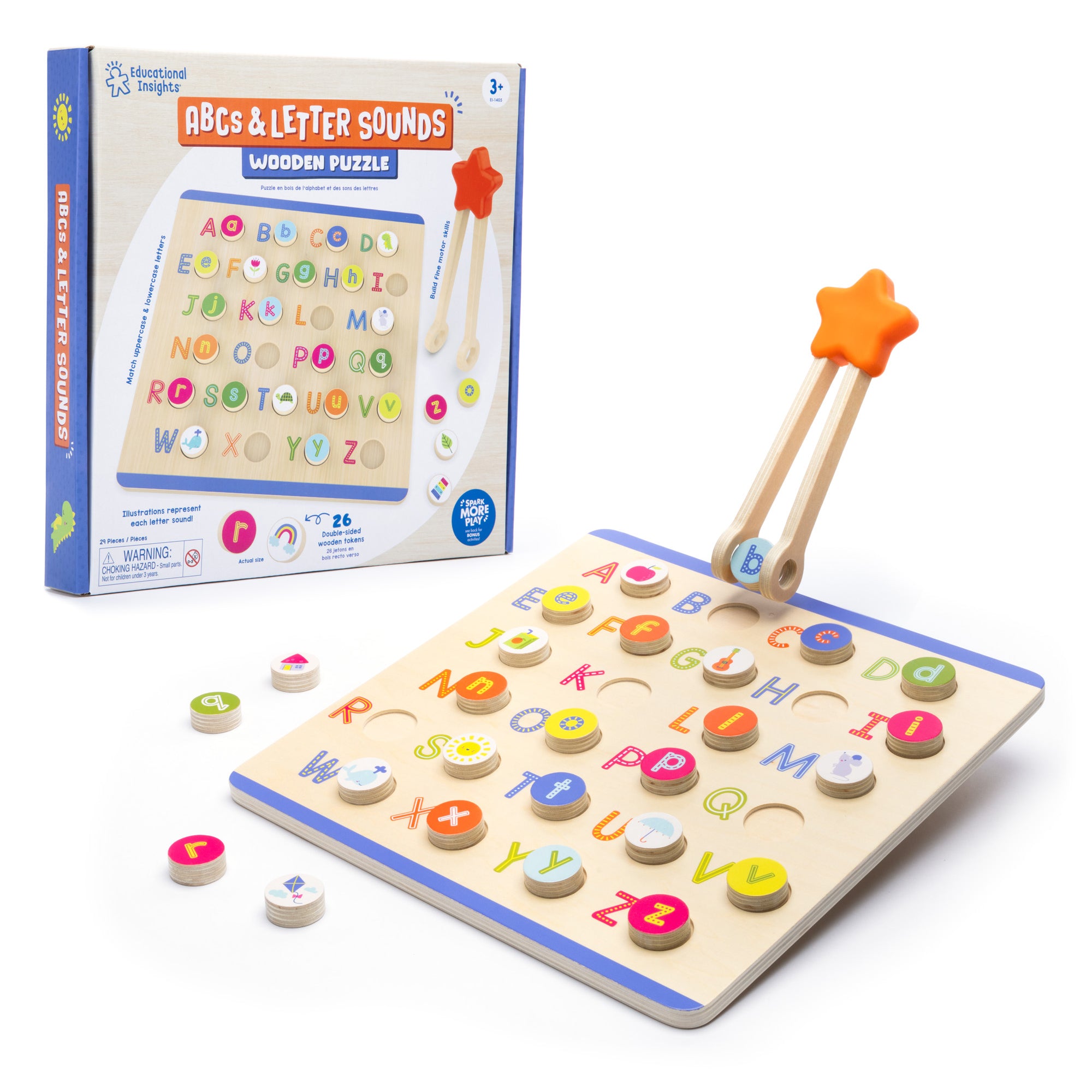 Learning Resources - ABC & Letterklanken Houten Puzzel