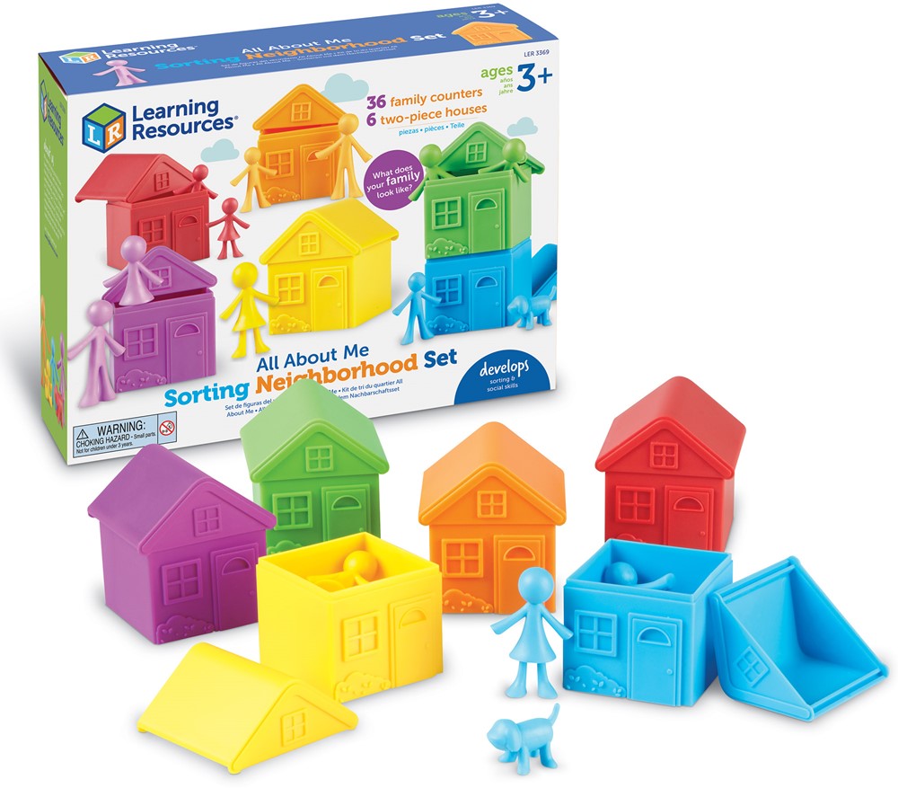 Learning Resources - All About Me Sorteer Buurt Set - 72 Familiefiguren
