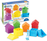 Learning Resources - All About Me Sorteer Buurt Set - 72 Familiefiguren