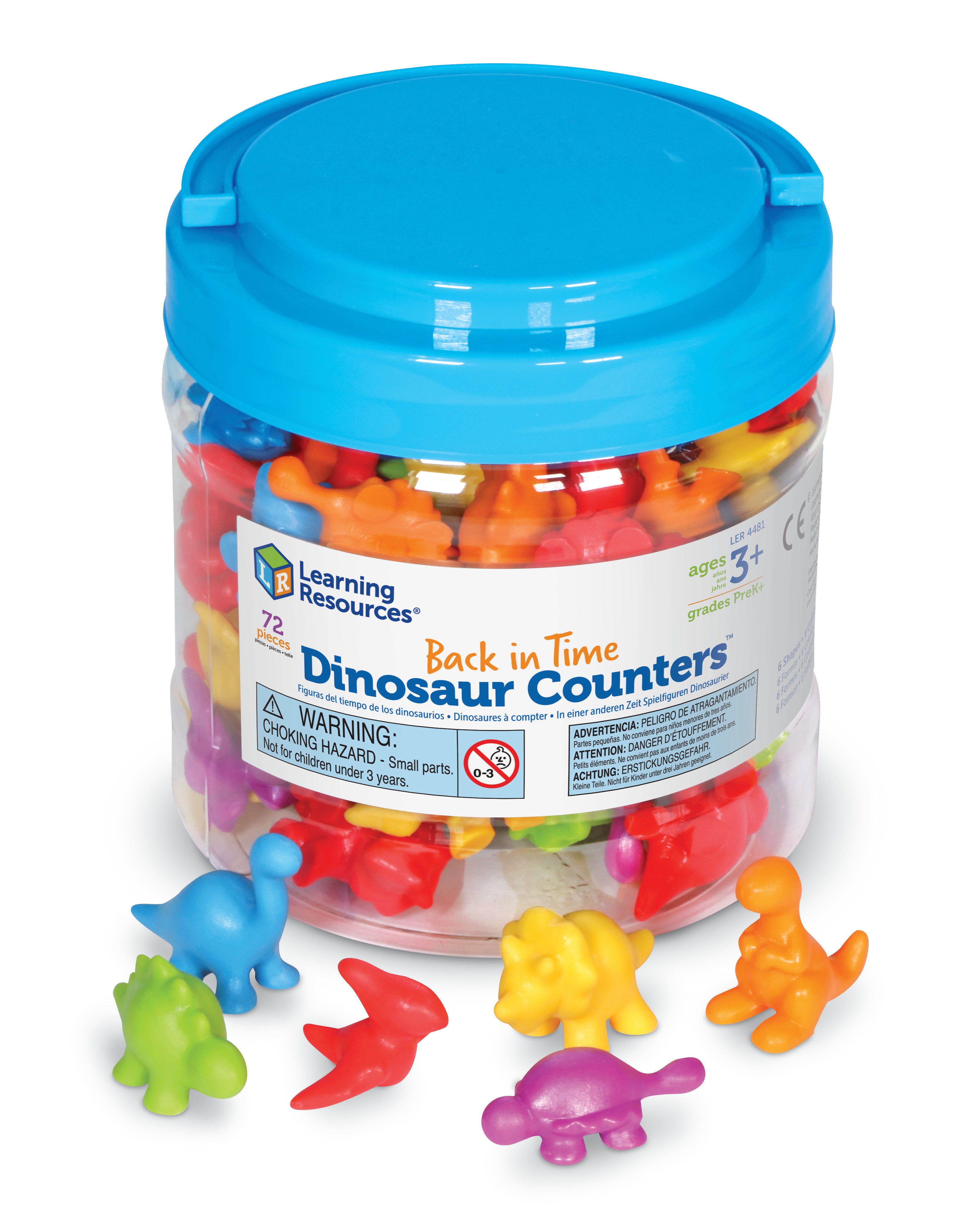 Learning Resources - Terug in de Tijd Dinosaurus Telfiguren (Set van 72)