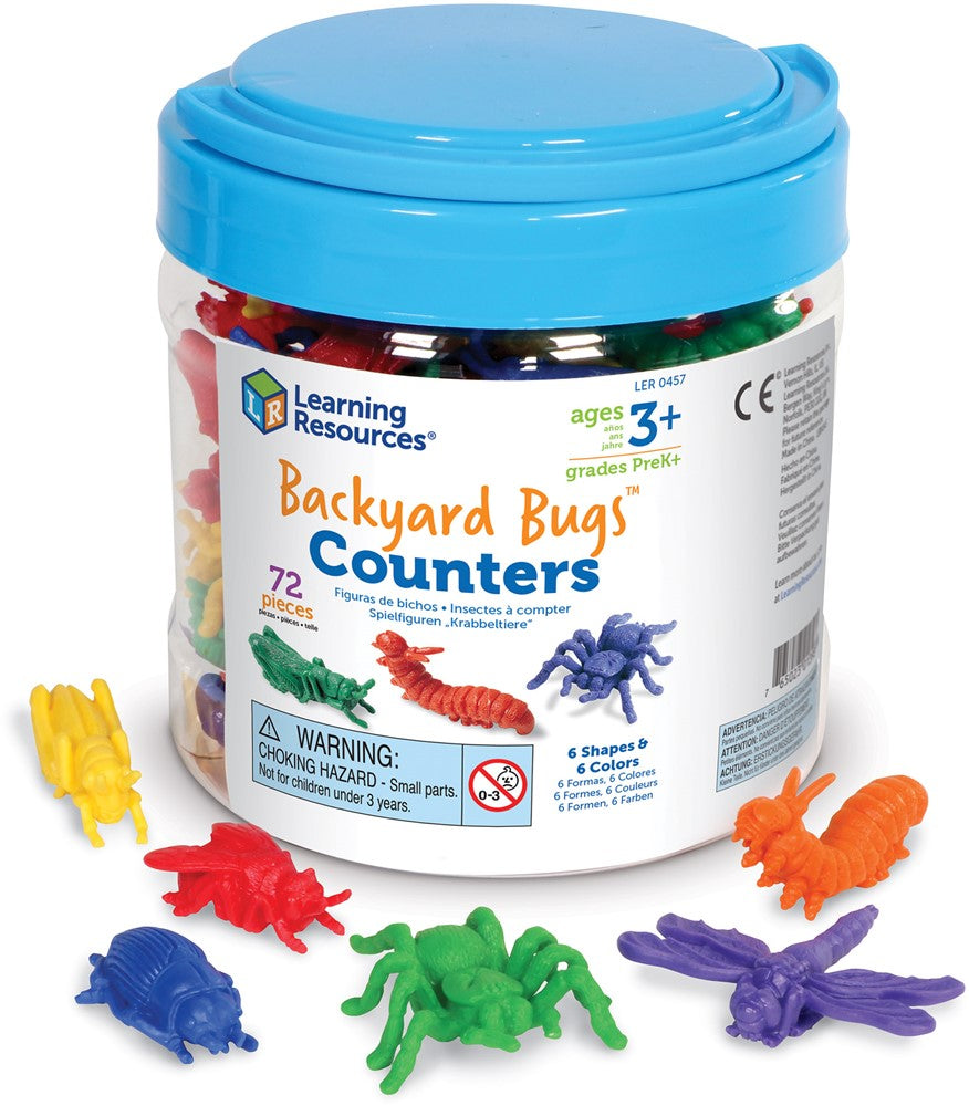 Learning Resources - Achtertuinbeestjes Telfiguren - Set van 72 Stuks