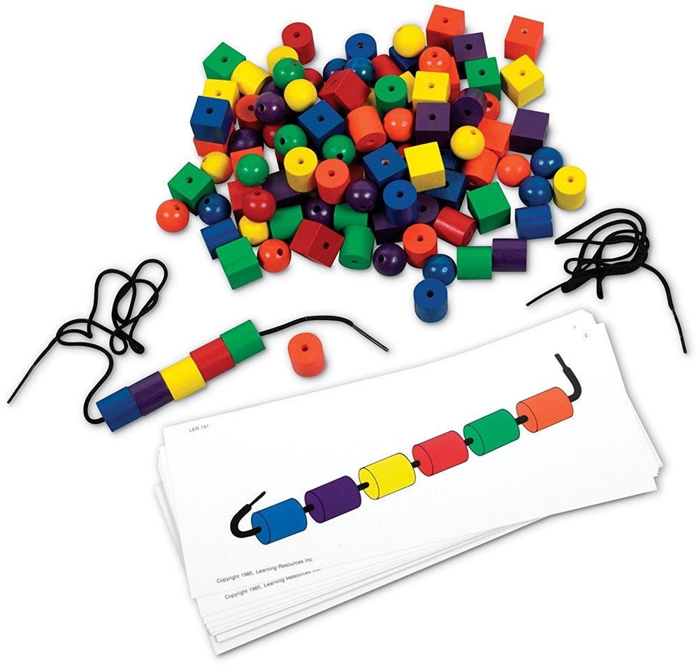 Learning Resources - Rijgkralen met Patroonkaarten Set
