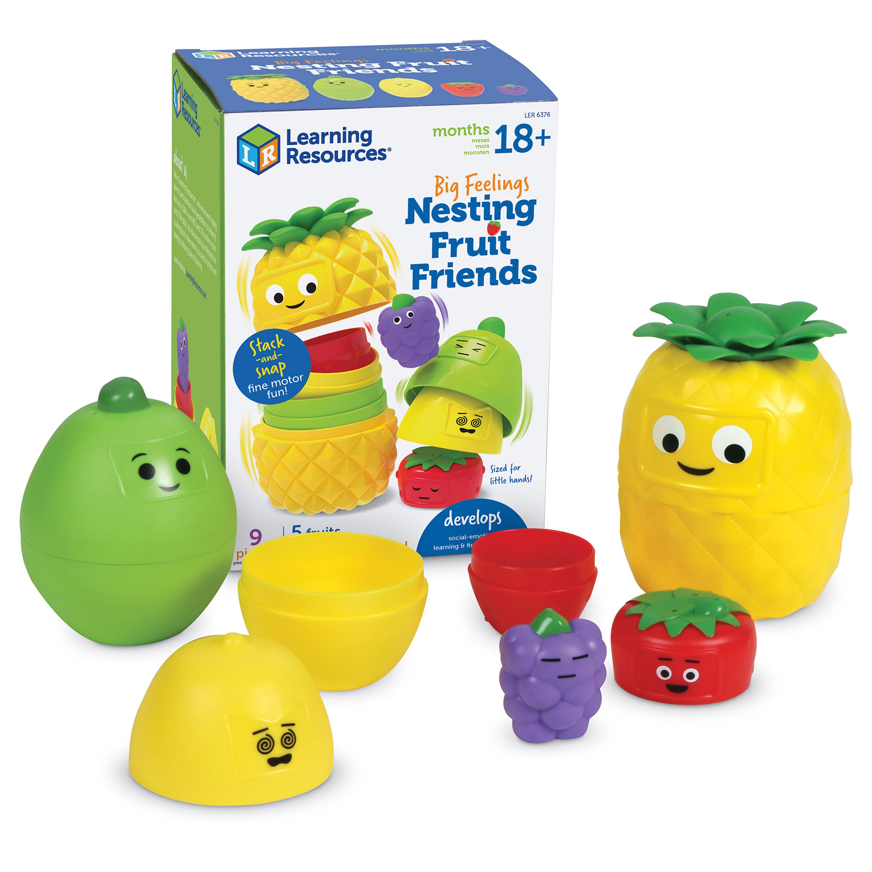 Learning Resources - Grote Gevoelens Nestfruit Vriendjes