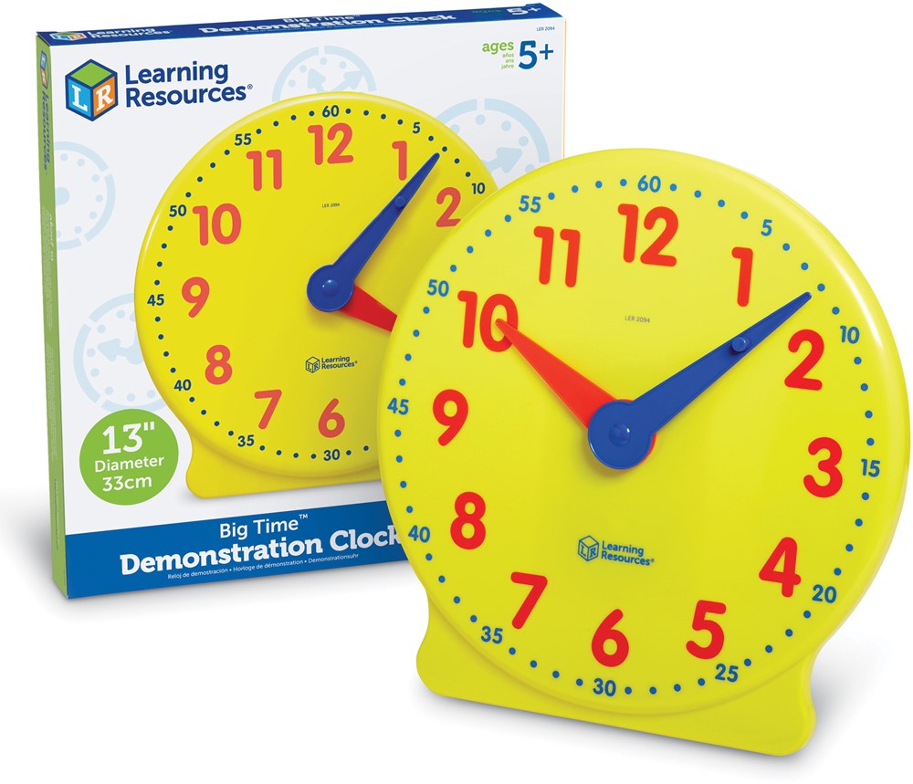 Learning Resources - Big Time Demonstratieklok 12-Uurs Formaat