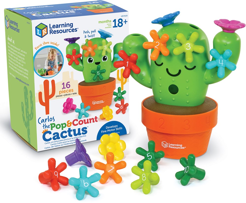 Learning Resources - Carlos de Cactus Telfiguur met Pop Cactus