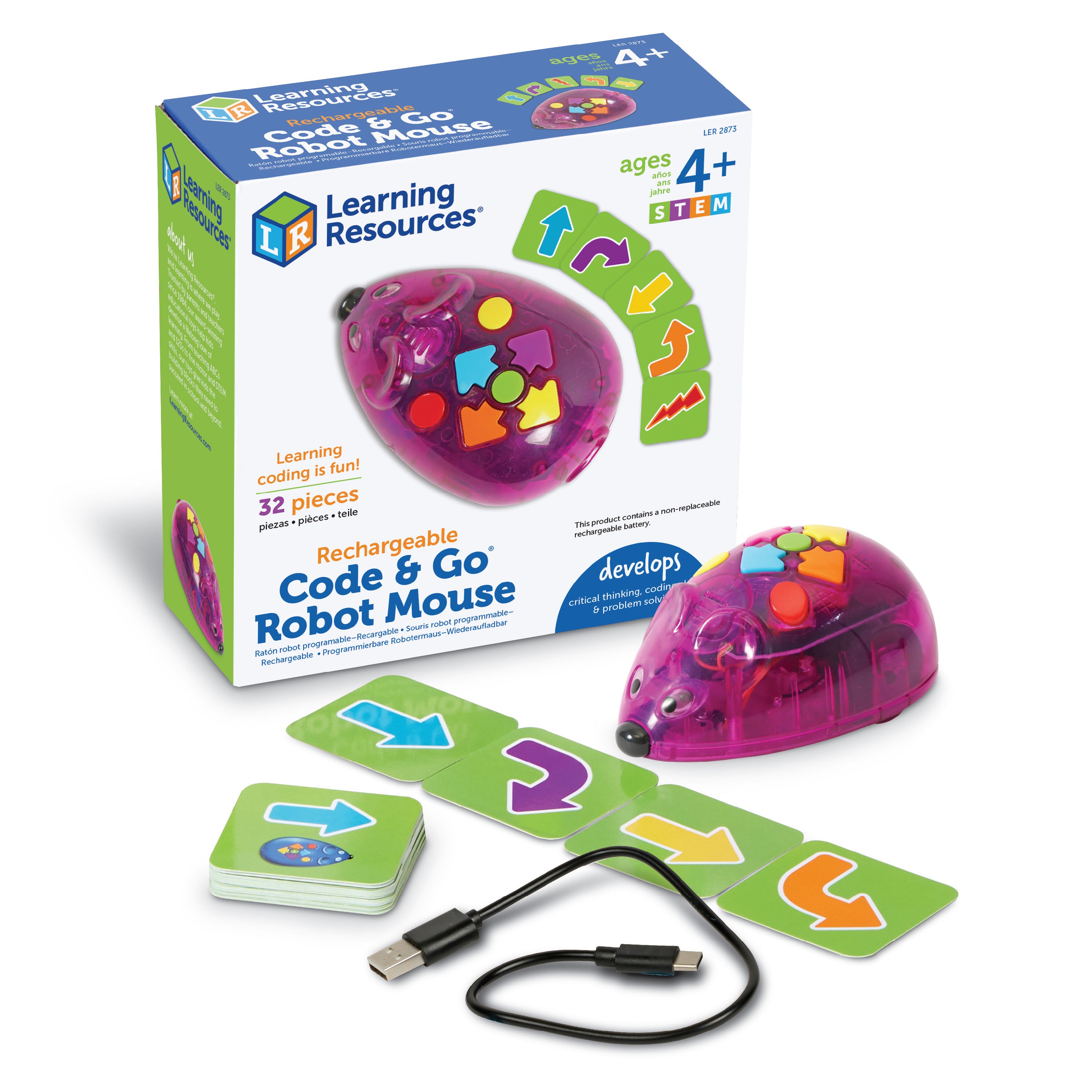 Learning Resources - Code & Go Muis Activiteitenset - Oplaadbaar
