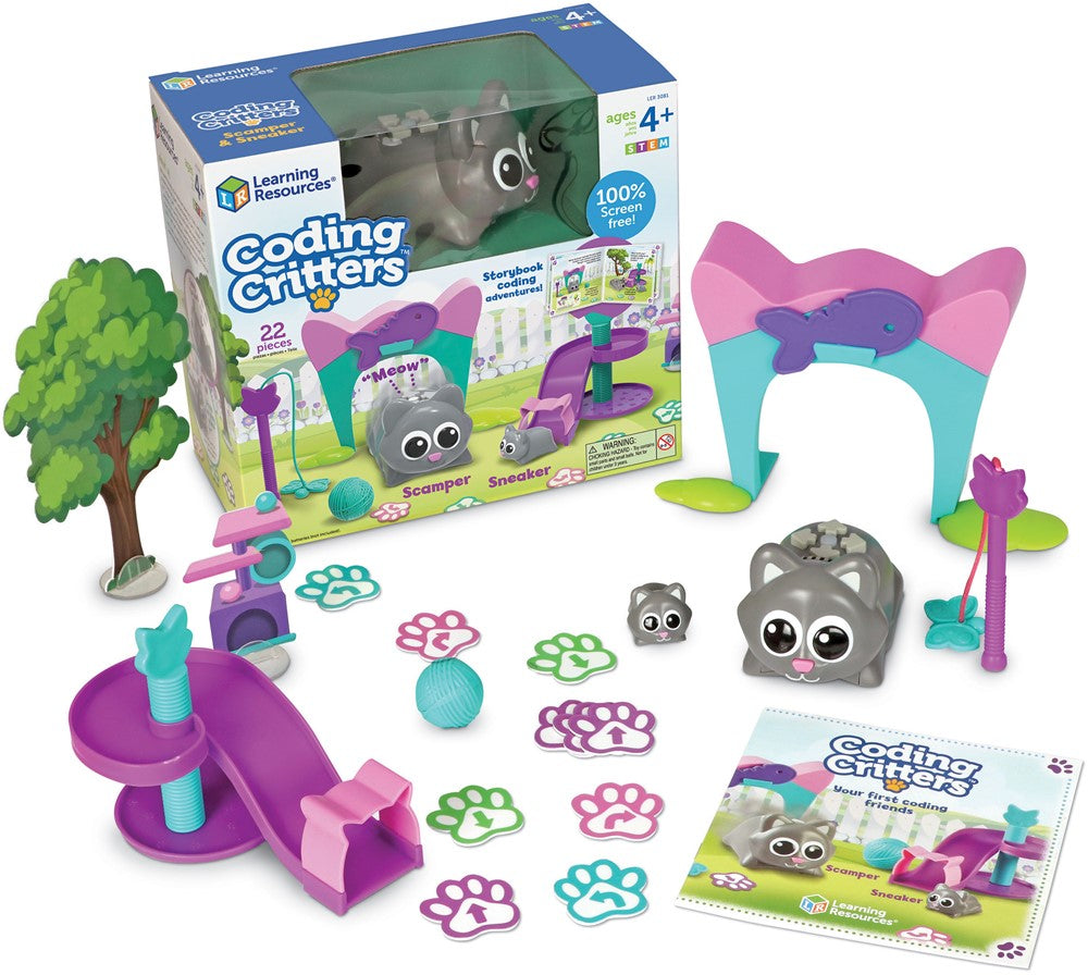 Learning Resources - Coding Critters Scamper & Sneeker - Programmeerbare Huisdieren