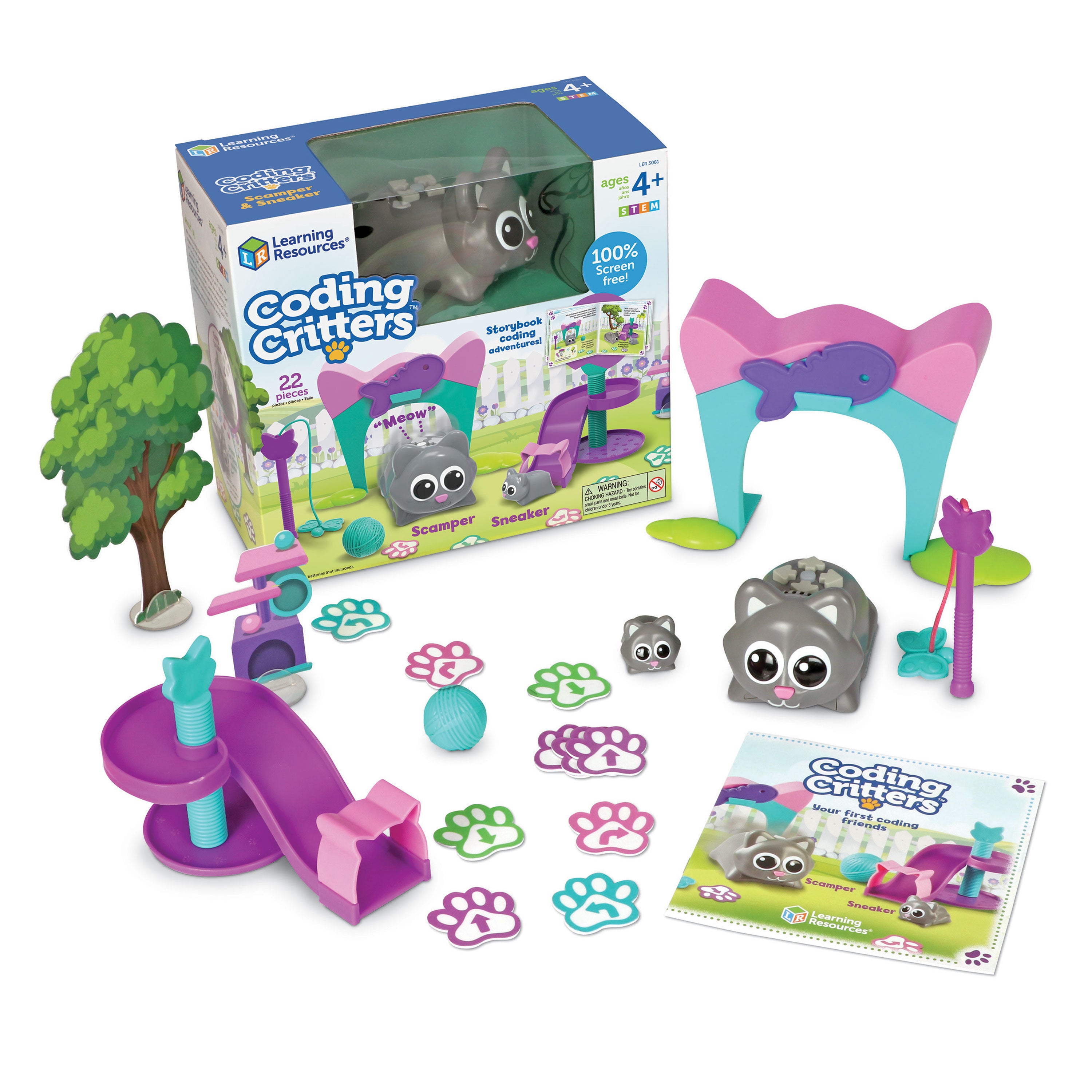 Learning Resources - Coding Critters Scamper & Sneeker - Programmeerbare Huisdieren