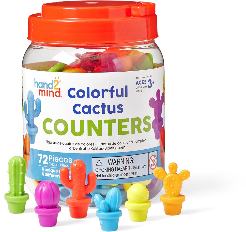 Learning Resources - Kleurrijke Cactus Telfiguren