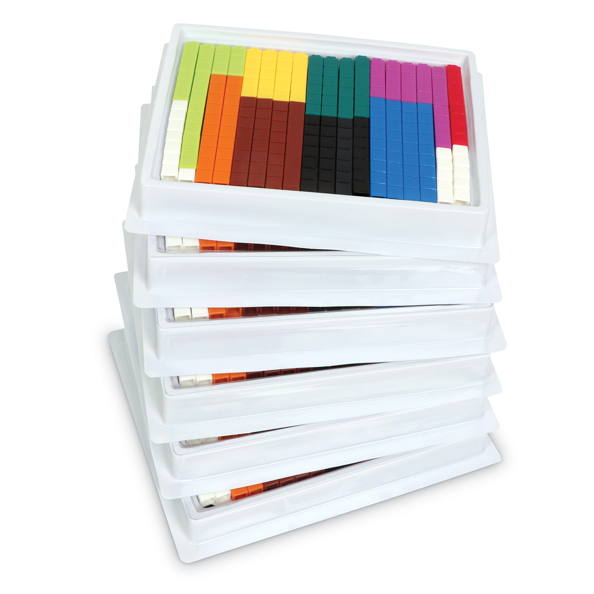 Learning Resources - Rekenstaafjes Cuisenaire Verbindbaar Klassenset (Zes Sets van 74 Staafjes)