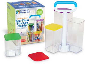 Learning Resources - Doorzichtige Opbergbox met Handvat