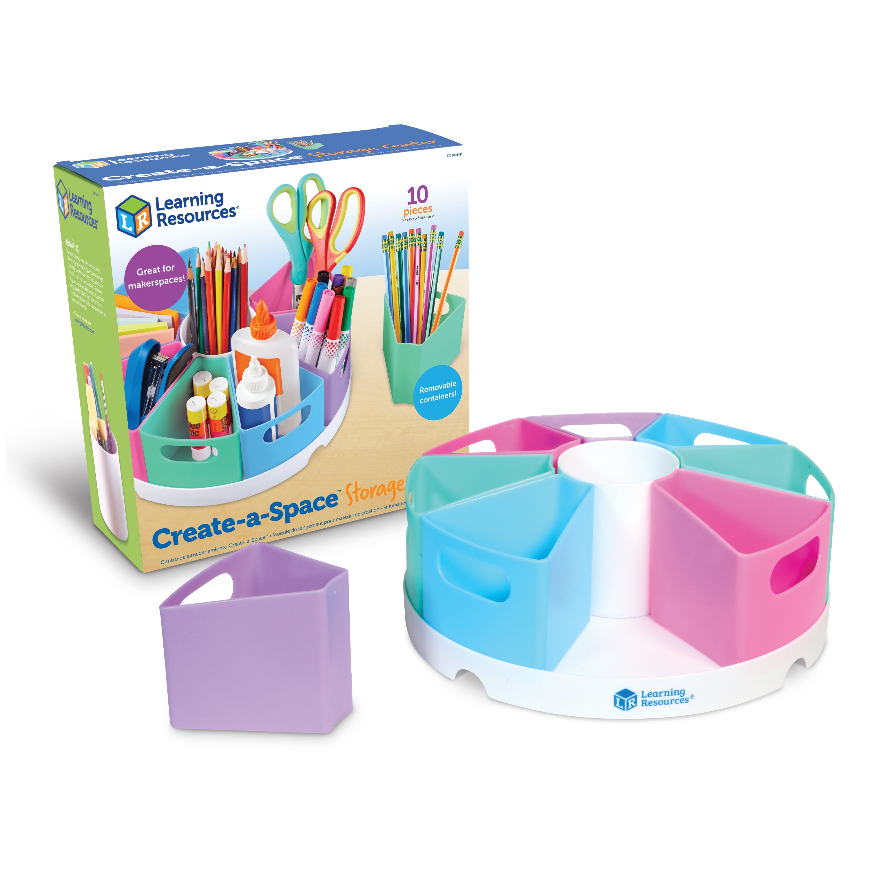 Learning Resources - Create-a-Space™ Opbergstation - Pastel