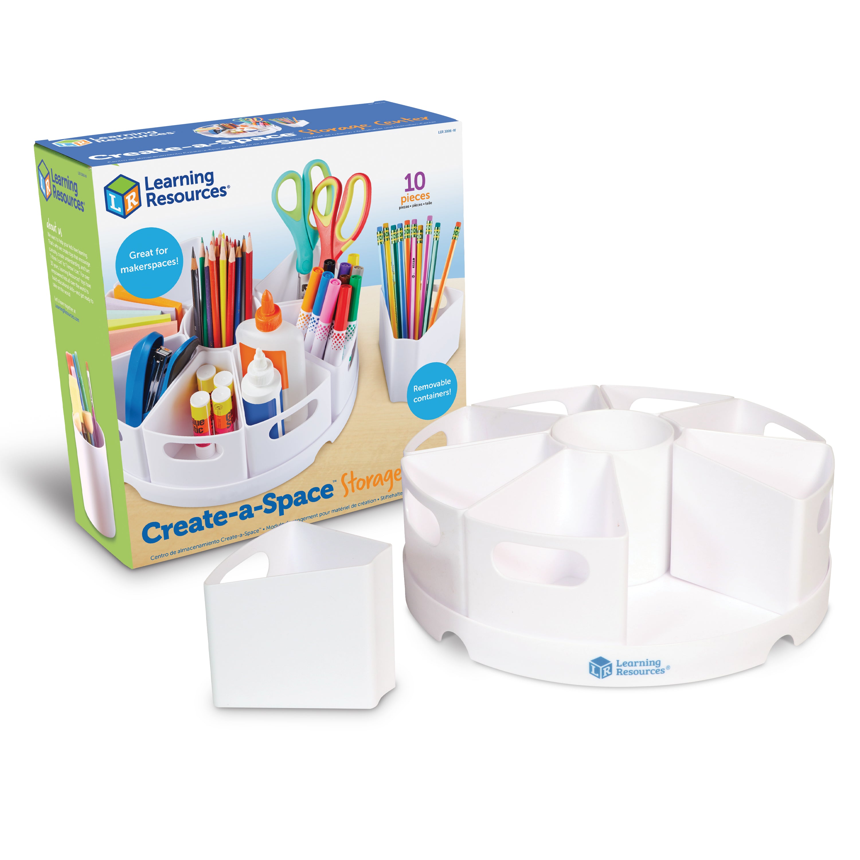 Learning Resources - Opbergcentrum met Laden - Wit