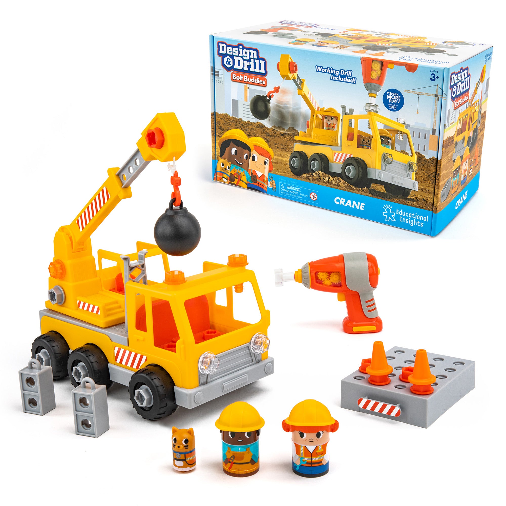 Learning Resources - Design & Drill Bolt Buddies Kraanwagen