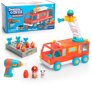 Learning Resources - Design & Drill Bolt Buddies Brandweerauto