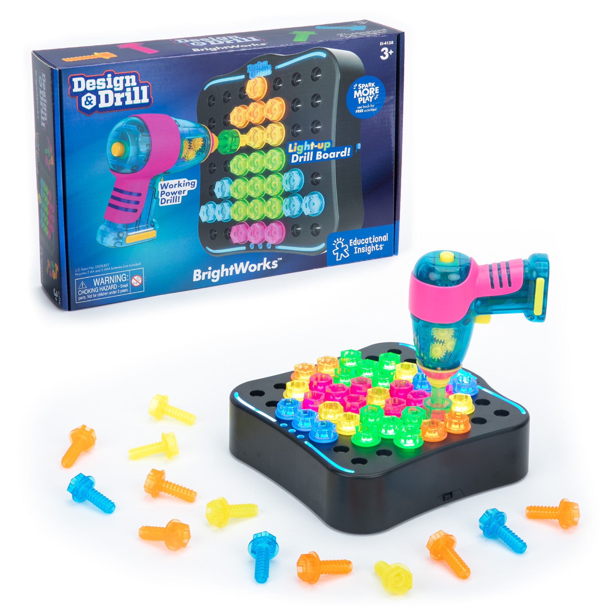Learning Resources - Design & Drill Brightworks - Boor en Bouw Speelgoed met Licht