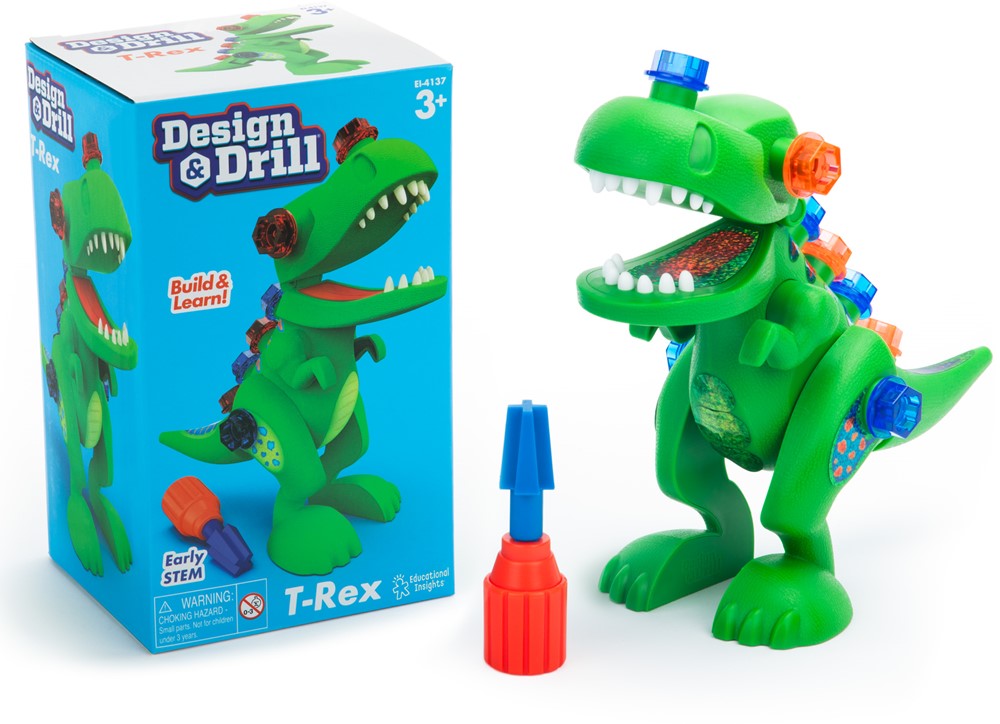 Learning Resources - Design & Drill T-Rex Bouw- en Boorset