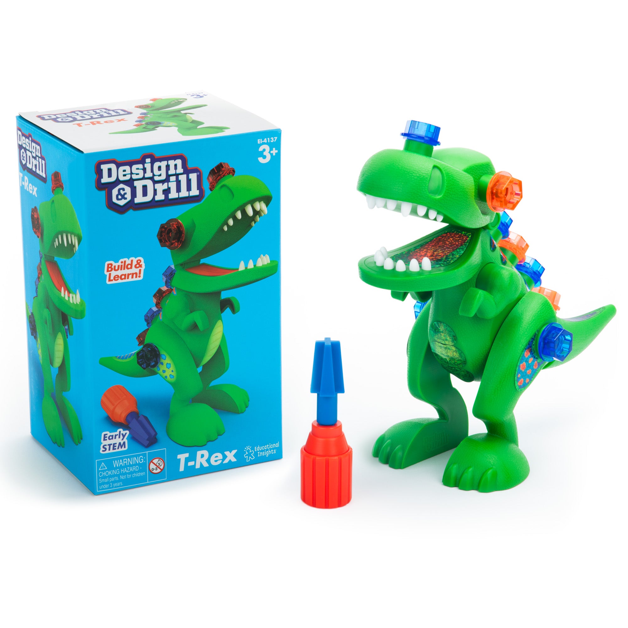 Learning Resources - Design & Drill T-Rex Bouw- en Boorset