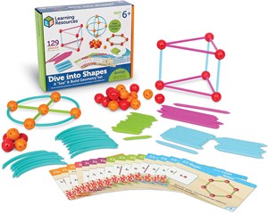 Learning Resources - Dive Into Shapes! Zeedieren Geometrie Bouw Set