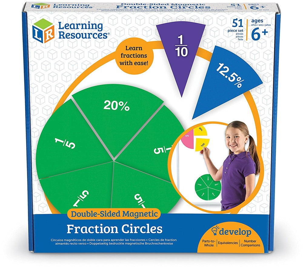 Learning Resources - Dubbelzijdige Magnetische Demonstratie Regenboog Breukencirkels
