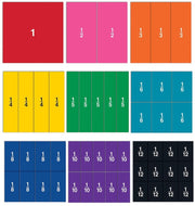 Learning Resources - Dubbelzijdige Magnetische Demonstratie Regenboog Breukvierkanten