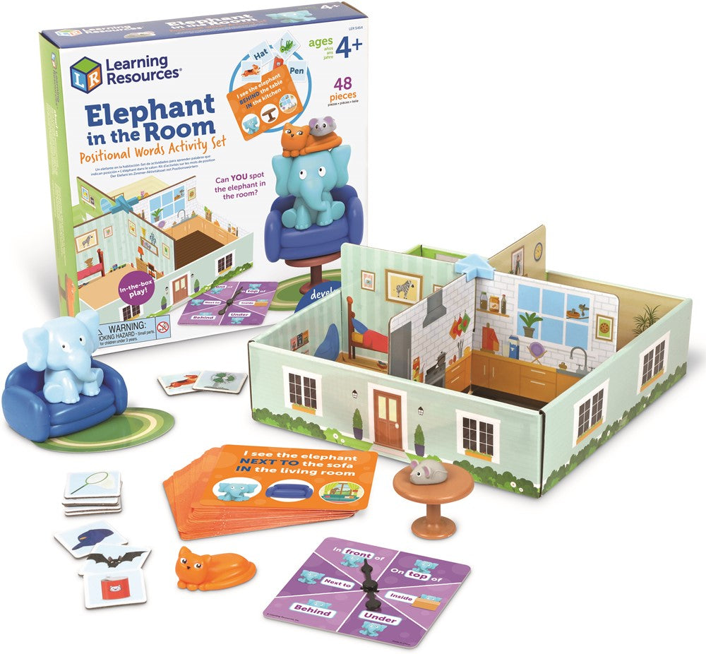 Learning Resources - Olifant in de Kamer - Voorzetsels Activiteitenset