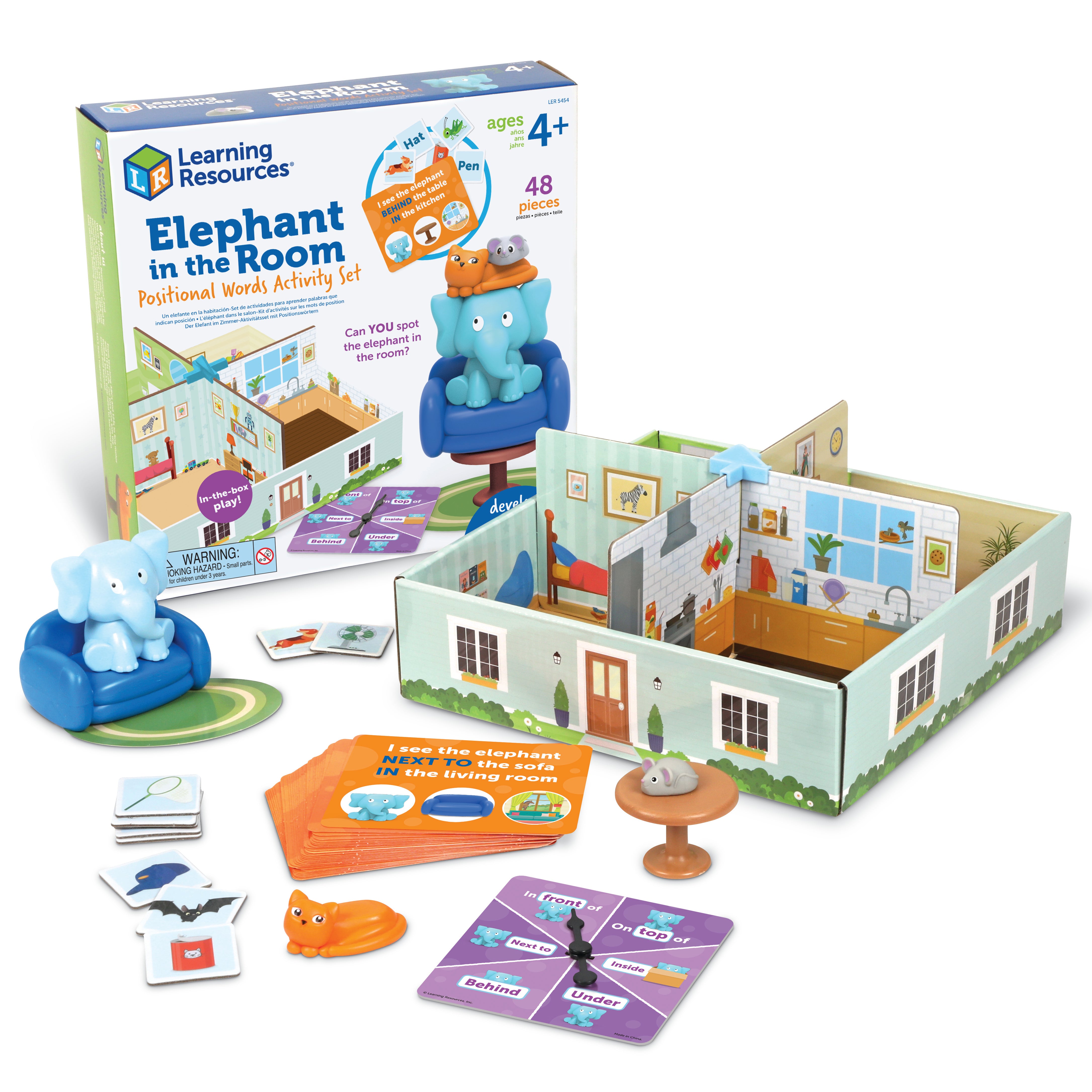Learning Resources - Olifant in de Kamer - Voorzetsels Activiteitenset