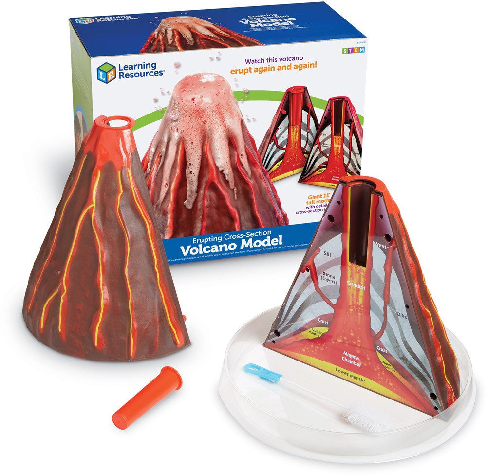 Learning Resources - Uitbarstende Vulkaan Dwarsdoorsnede Model