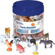 Learning Resources - Boerderijdieren Telfiguren - Set van 60 Stuks