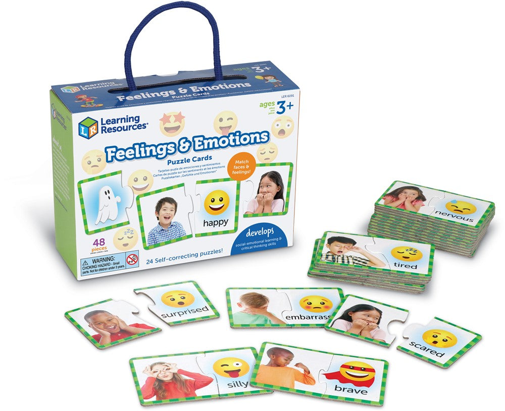 Learning Resources - Puzzelkaarten Gevoelens en Emoties