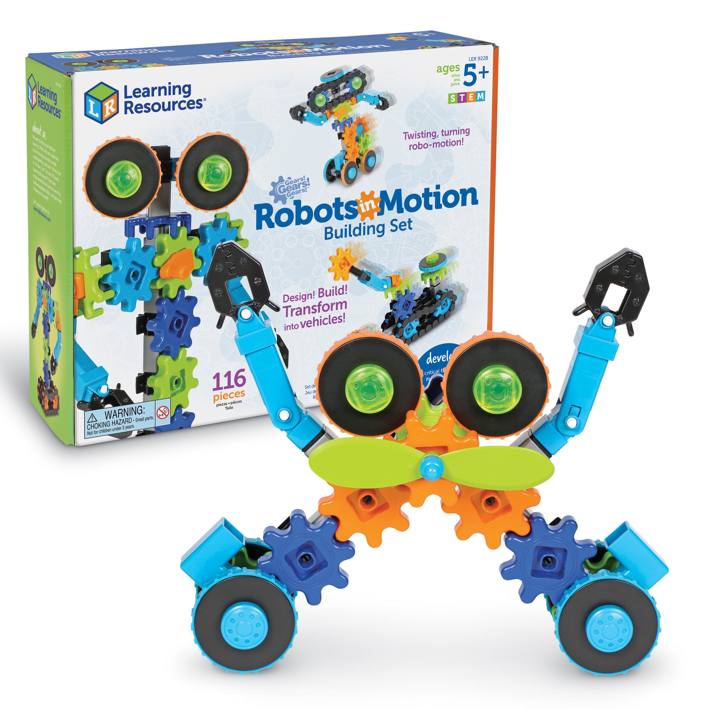 Learning Resources - Tandwielen Robots in Beweging Bouwset