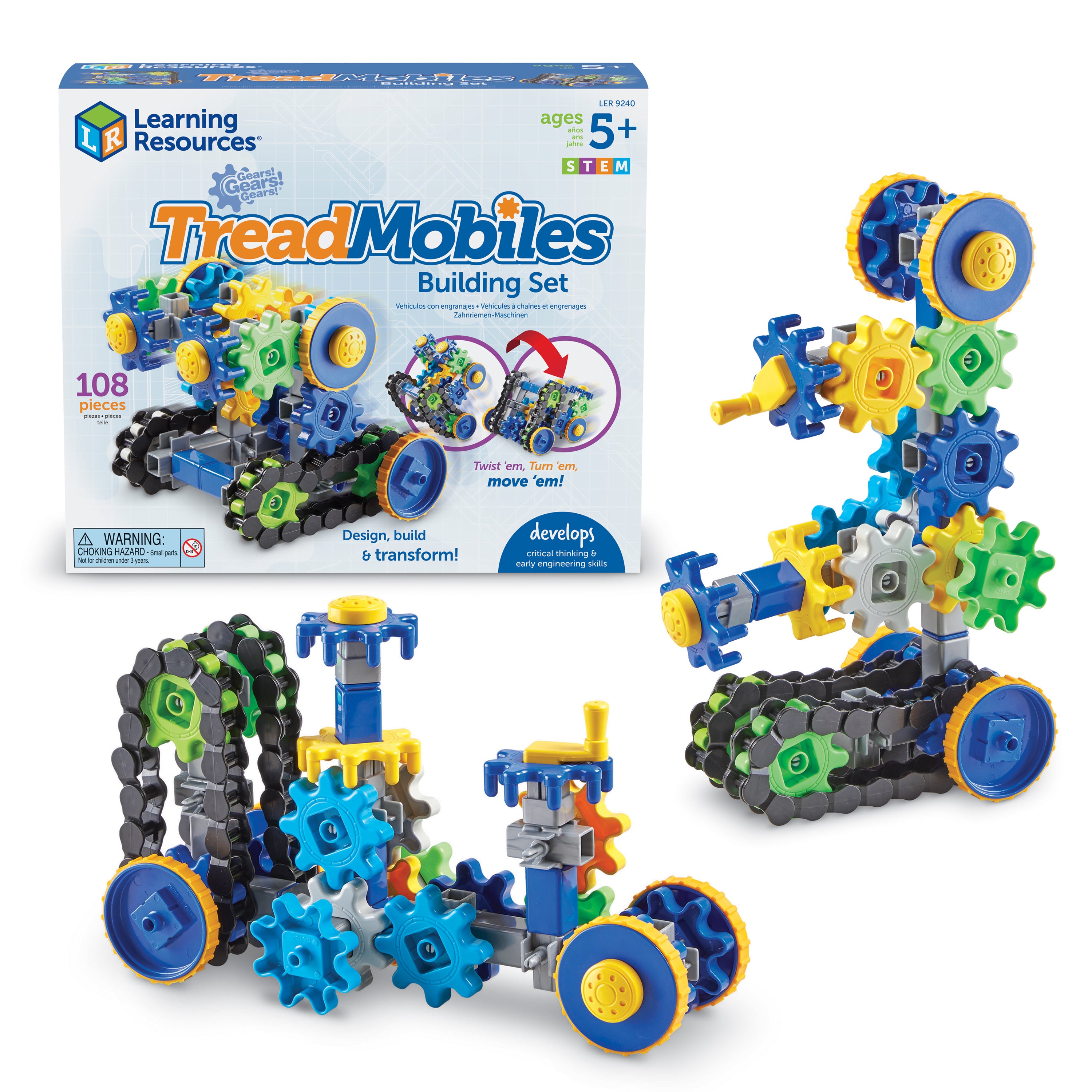 Learning Resources - Gears! Gears! Gears!® TreadMobiles Bouwset