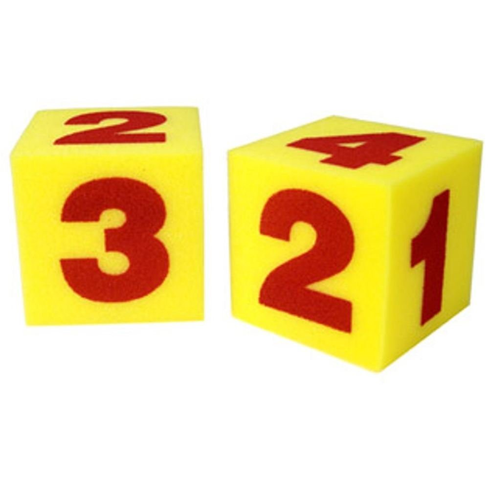 Learning Resources - Grote Zachte Dobbelstenen met Cijfers - Set van 2