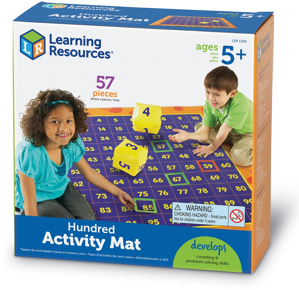 Learning Resources - Hip Hoppin' Hundred Mat - Honderdtabel Activiteitenmat