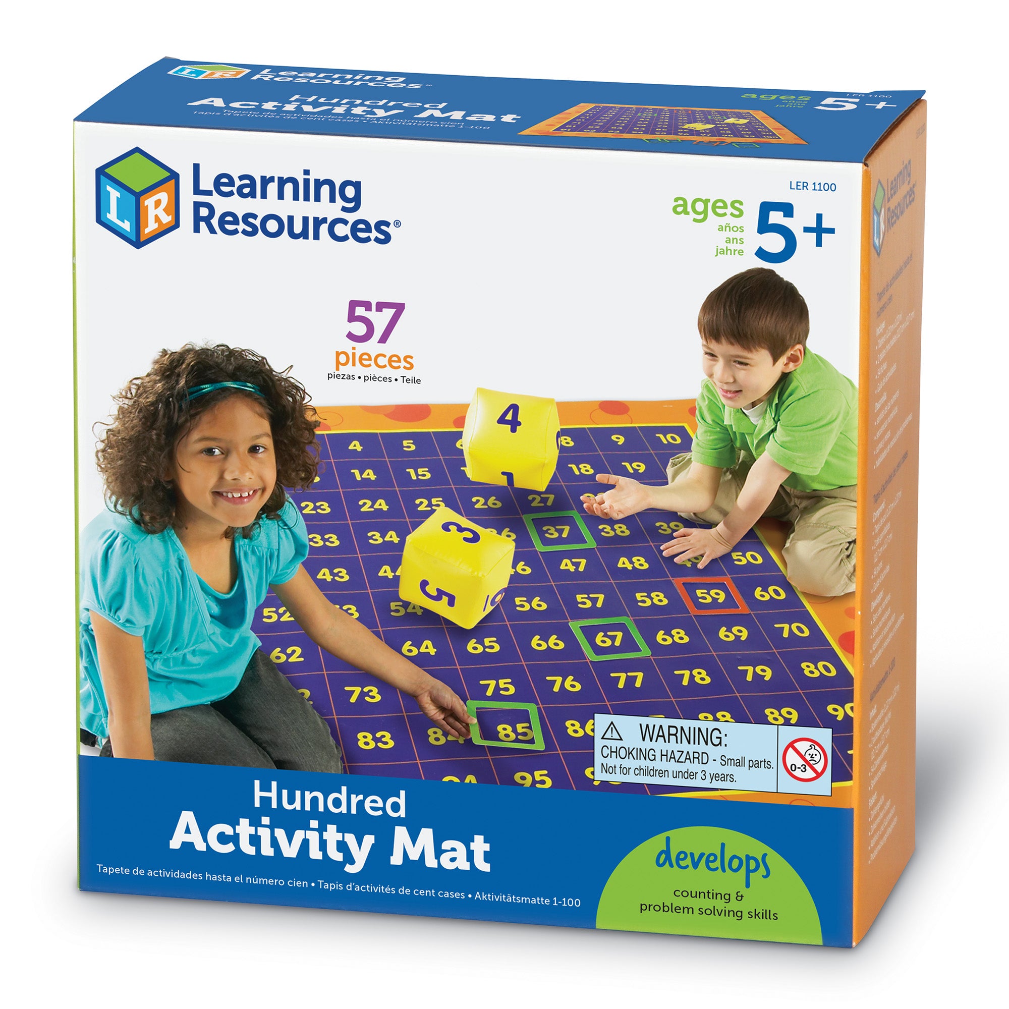 Learning Resources - Hip Hoppin' Hundred Mat - Honderdtabel Activiteitenmat
