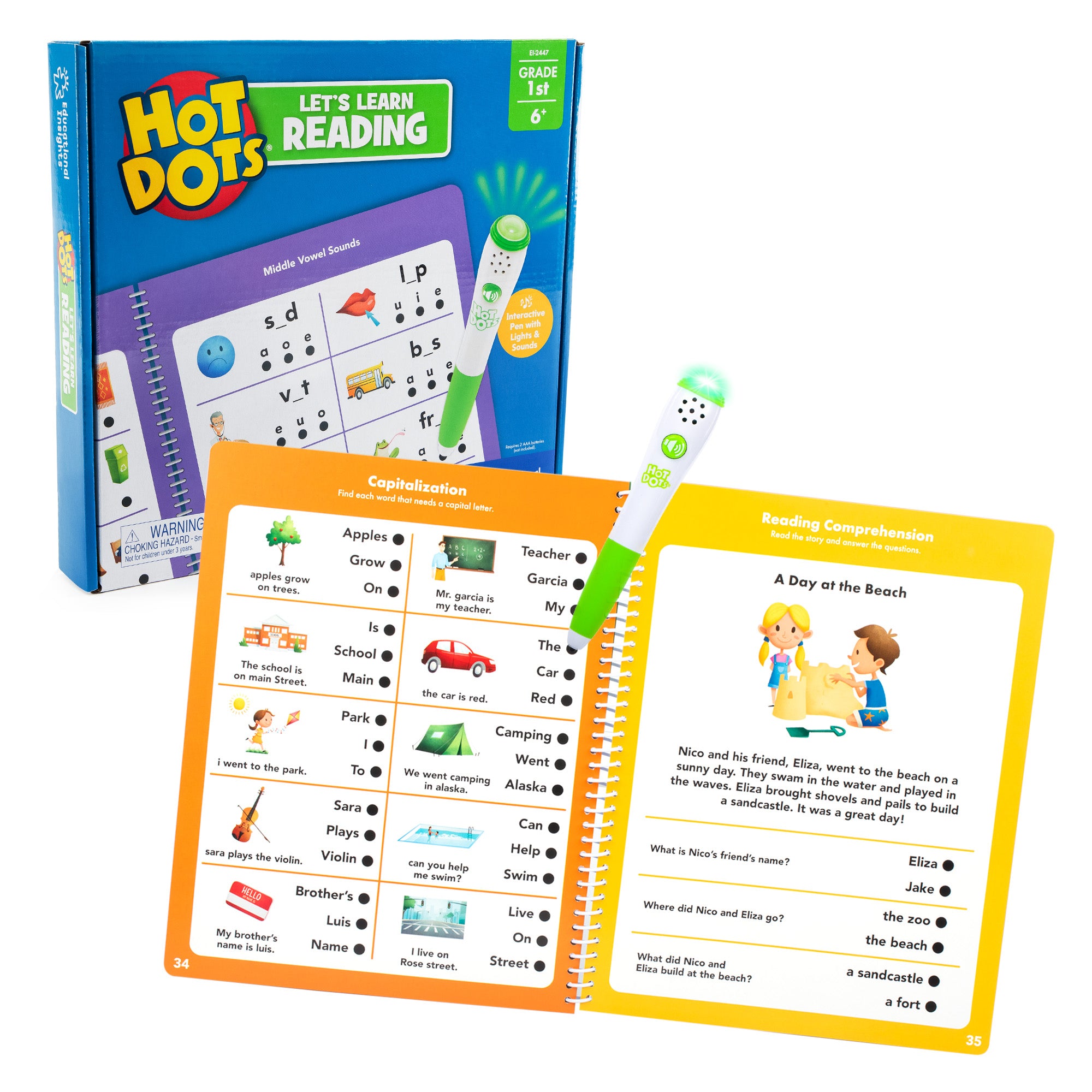 Learning Resources - Hot Dots® Leer Lezen Groep 3 Set