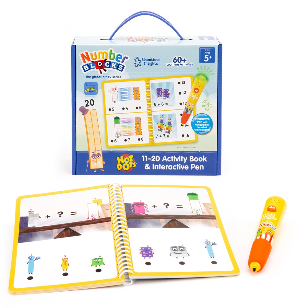 Learning Resources - Hot Dots® Numberblocks® 11-20 Activiteitenboek met Interactieve Pen
