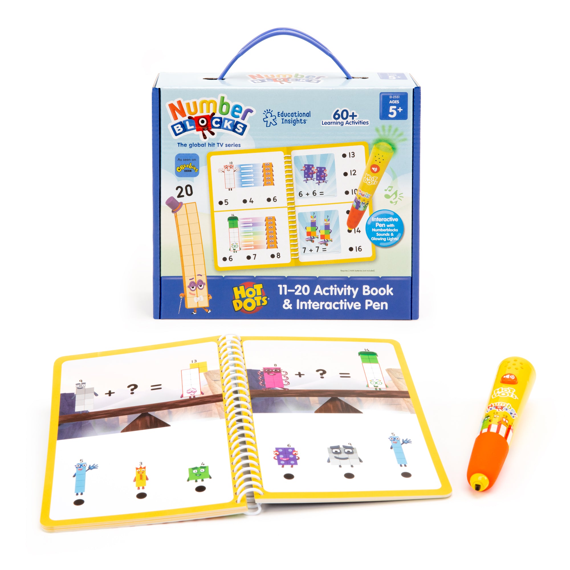 Learning Resources - Hot Dots® Numberblocks® 11-20 Activiteitenboek met Interactieve Pen