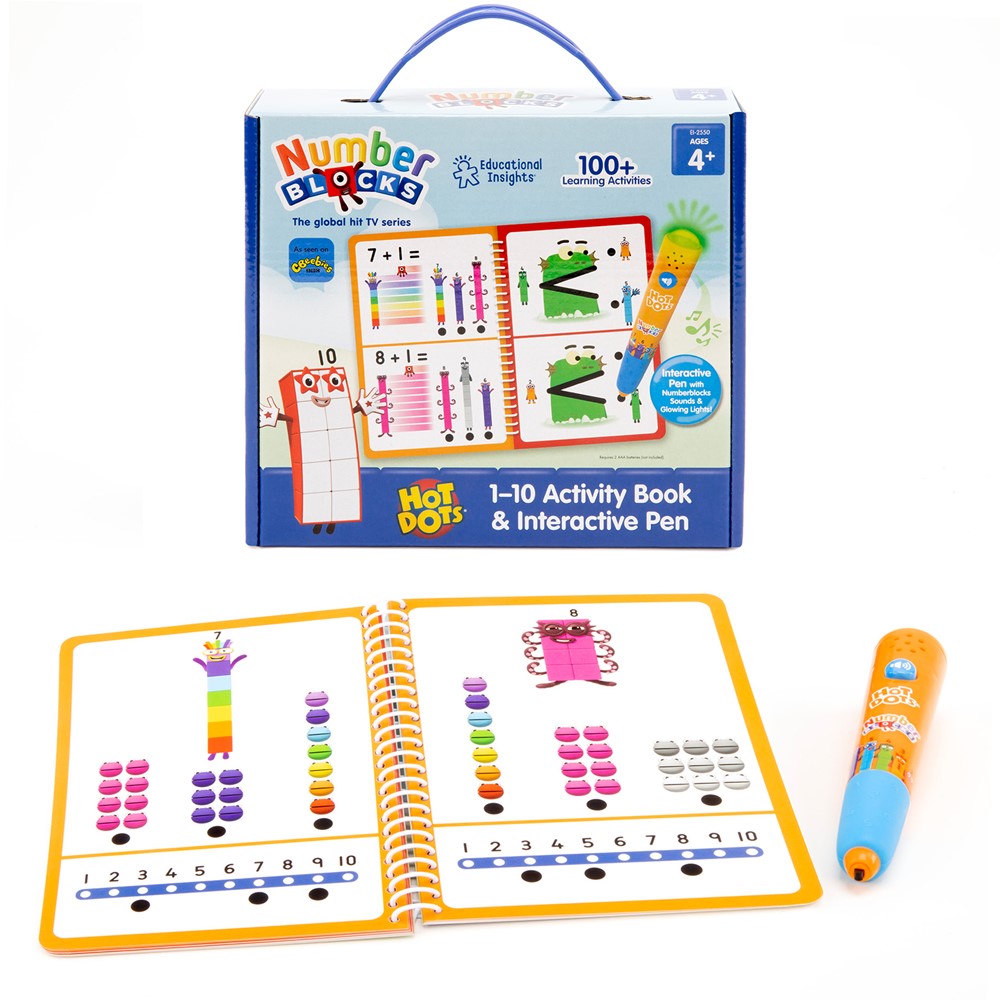 Learning Resources - Hot Dots Numberblocks 1-10 Activiteitenboek met Interactieve Pen
