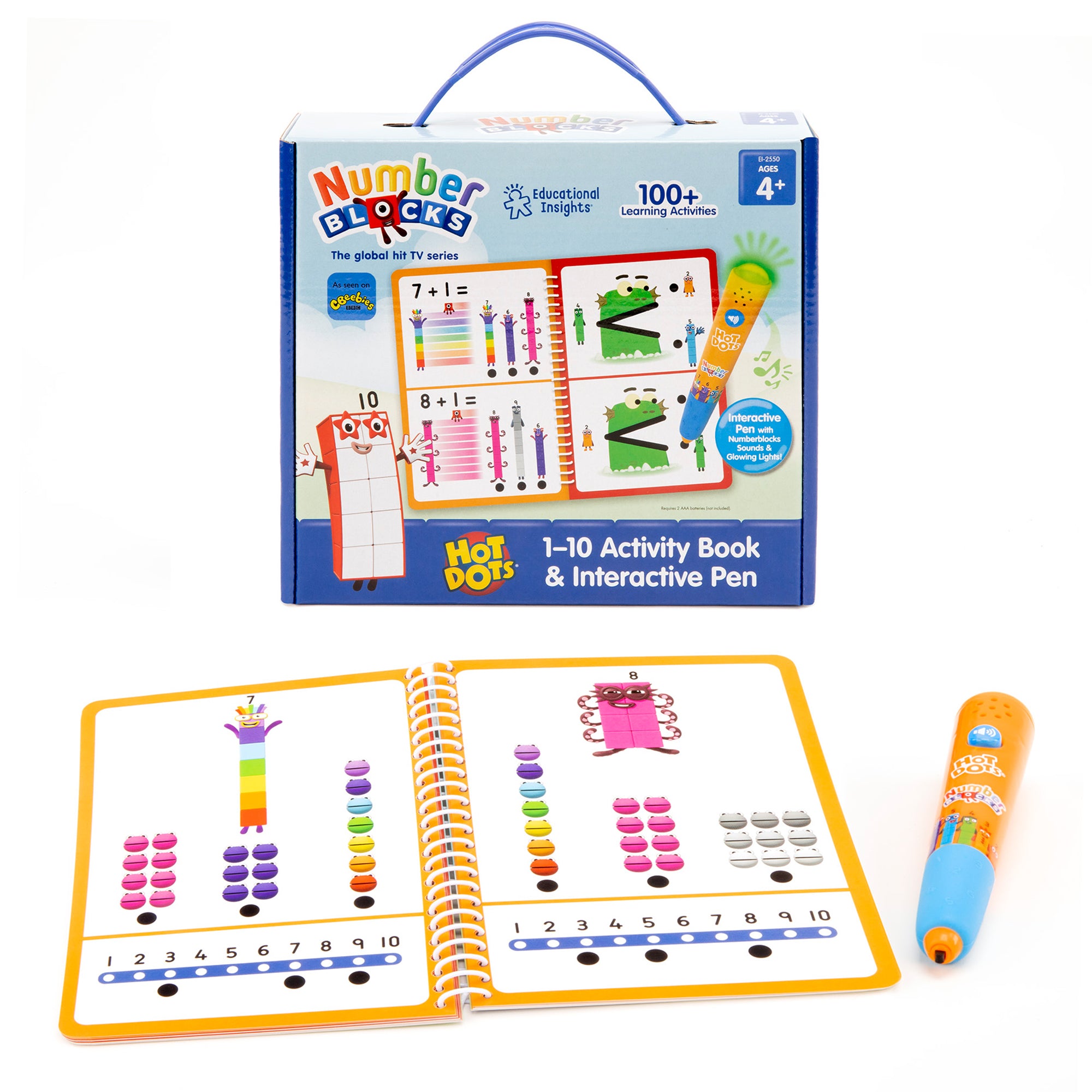 Learning Resources - Hot Dots Numberblocks 1-10 Activiteitenboek met Interactieve Pen