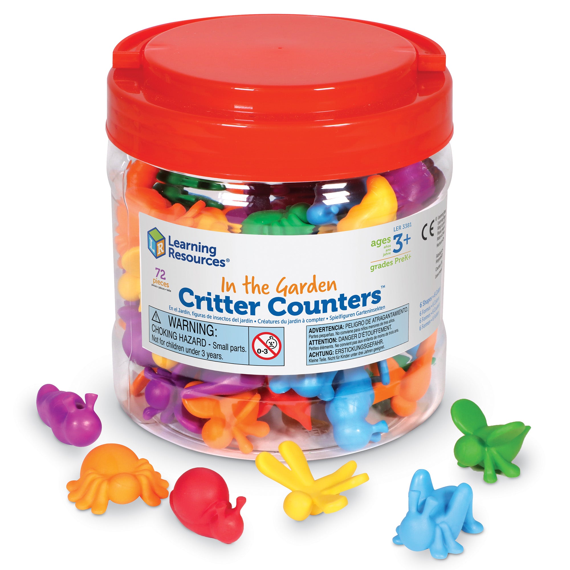 Learning Resources - In The Garden Tuinbeestjes Tellers - Set van 72 Stuks