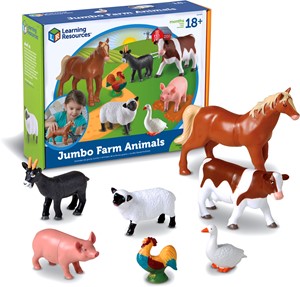 Learning Resources - Jumbo Boerderijdieren Set - 7 Stuks
